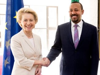 European Commission President Ursula von der Leyen and Ethiopia Prime Minister Abiy Ahmed
