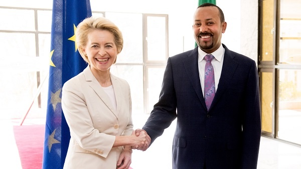 European Commission President Ursula von der Leyen and Ethiopia Prime Minister Abiy Ahmed
