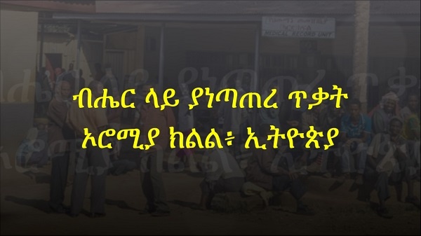 ከአንድ ብሔር ተወላጅ ናቸው በተባሉ ዜጎች ላይ ዘግናኝ ጥቃት