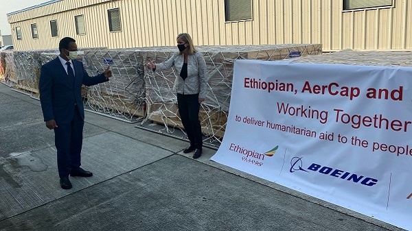 Boeing and Ethiopian Airlines partner on their 40th humanitarian delivery flight