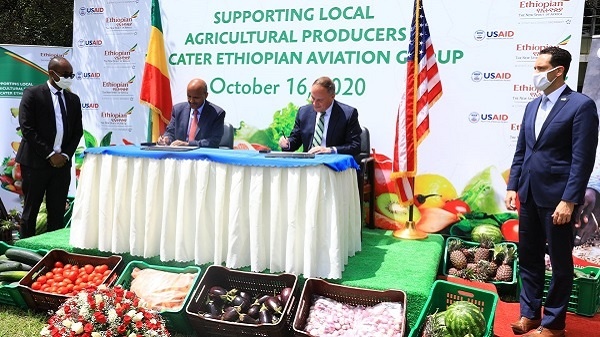 USAID-Ethiopian Airlines partnership to source food from local farmers for in-flight meals